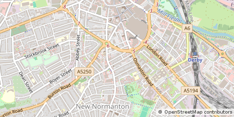 Map of Derby