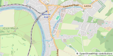 Map of Bourne END
