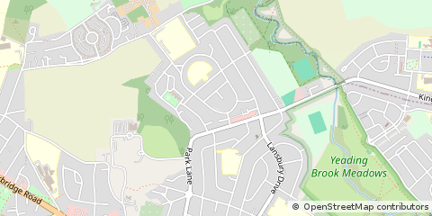 Map of Hayes, Middlesex