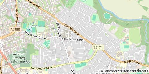 Map of Stockport, Cheshire