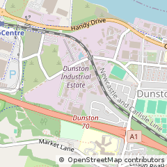 Map of Gateshead, Tyne and Wear