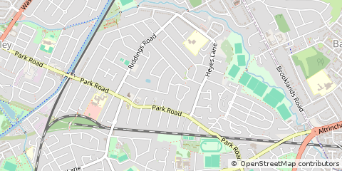Map of Altrincham, Cheshire