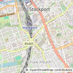 Map of Stockport, Cheshire