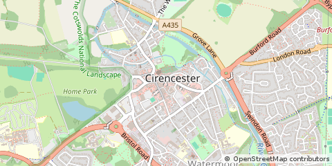 Map of Cirencester