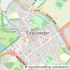 Map of Cirencester