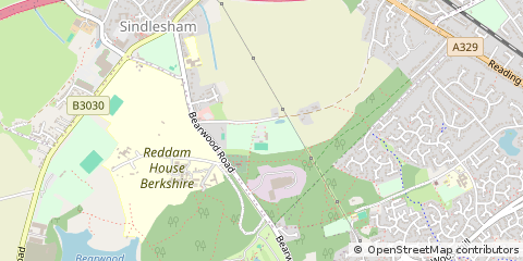 Map of Sindlesham, Berkshire