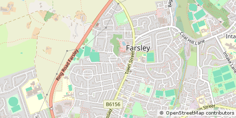 Map of Pudsey, West Yorkshire