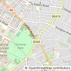 Map of Leicester