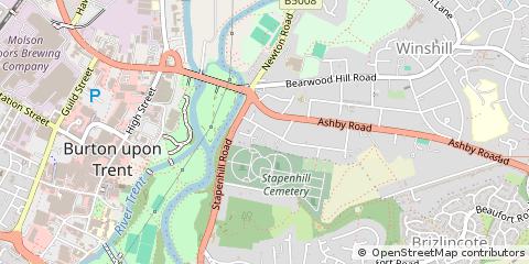Map of Burton-on-Trent