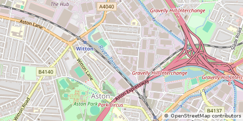 Map of Birmingham, West Midlands