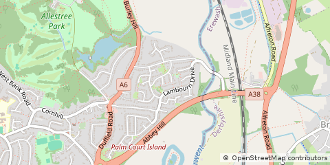 Map of Derby, Derbyshire