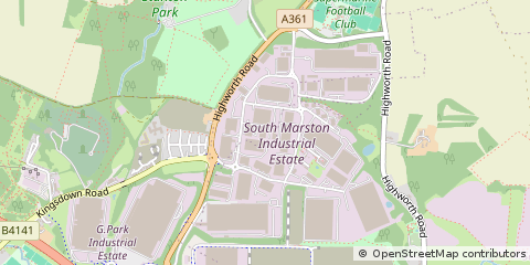 Map of Swindon, Wiltshire