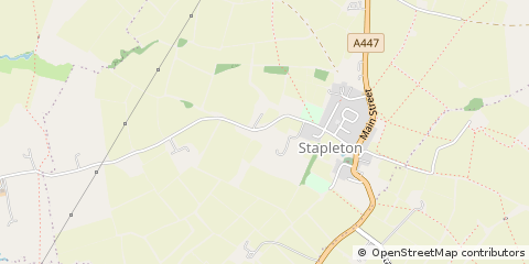 Map of Stapleton, Leics