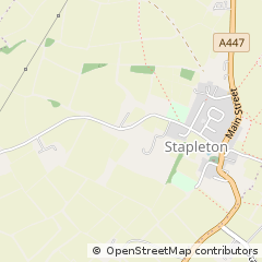 Map of Stapleton, Leics