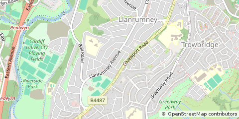 Map of Cardiff