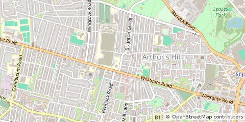 Map of Newcastle Upon Tyne