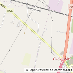 Map of Newtownabbey, County Antrim