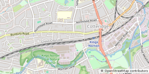 Map of Birmingham, West Midlands