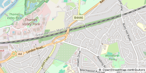Map of Reading
