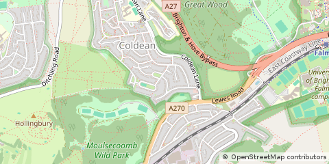 Map of Brighton, East Sussex