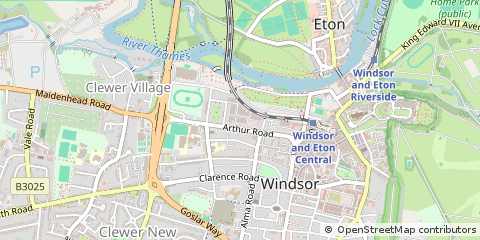 Map of Windsor, Berkshire