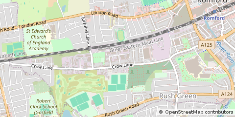 Map of Romford