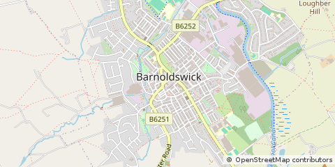 Map of Barnoldswick, Lancashire
