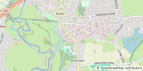 Map of Ringwood, Hampshire