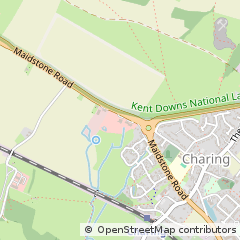Map of Charing, Kent