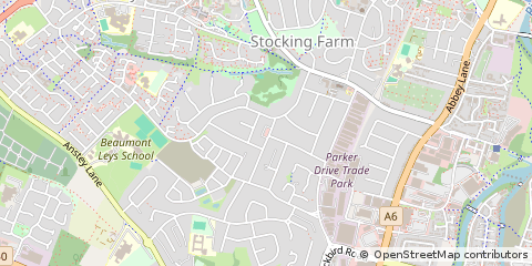 Map of Leicester