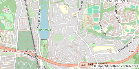 Map of Cardiff