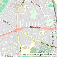 Map of Leicester, Leicestershire