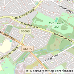 Map of Sheffield, South Yorkshire