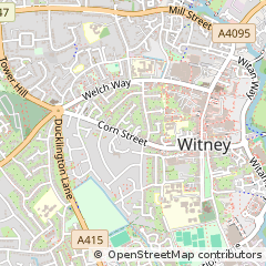 Map of Witney, Oxfordshire