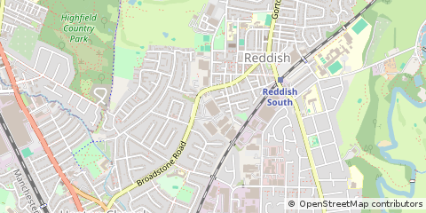 Map of Stockport, Cheshire