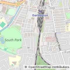 Map of Darlington, Durham