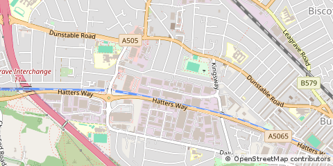 Map of Luton, Bedfordshire