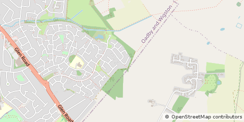 Map of Leicester, Leicestershire