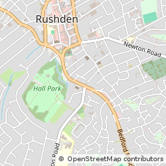 Map of Rushden, Northants