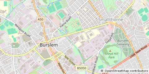 Map of Stoke-on-Trent