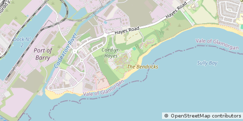 Map of Sully, Penarth