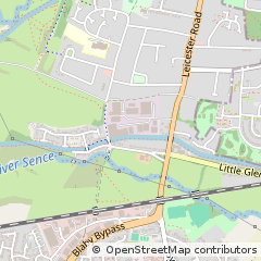 Map of Leicester, Leicestershire