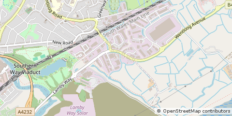 Map of Cardiff