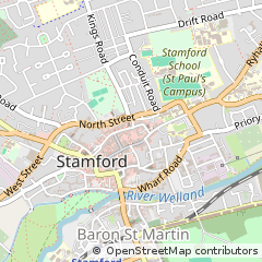 Map of Stamford, Lincolnshire