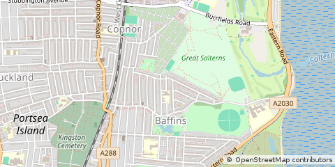 Map of Portsmouth, Hampshire