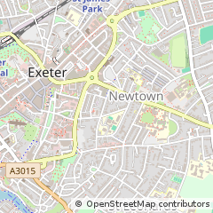 Map of Exeter, Devon