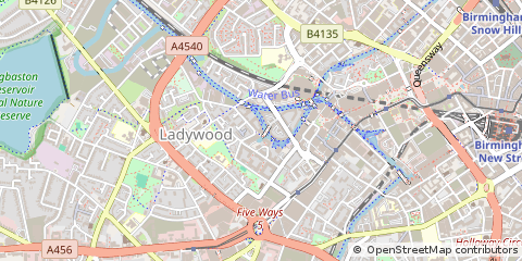 Map of Birmingham