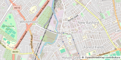 Map of Nottingham