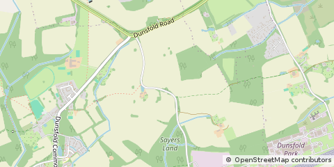 Map of Godalming, Surrey