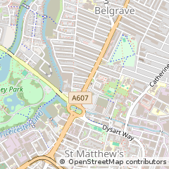 Map of Leicester